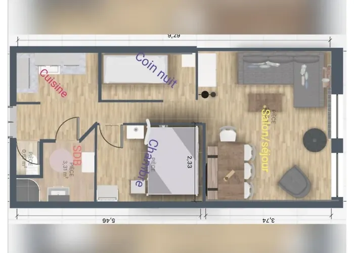 6/7 Personnes Pied Des Pistes A Plagne Centre La Plagne