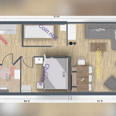 6/7 Personnes Pied Des Pistes A Plagne Centre La Plagne